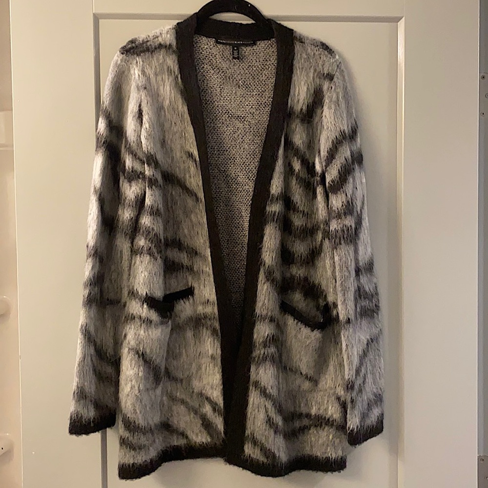 White House Black Market zebra cardigan. Medium. True to Size.